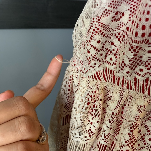 MAURICES crochet lace fit flare elastic waist - Picture 3 of 12